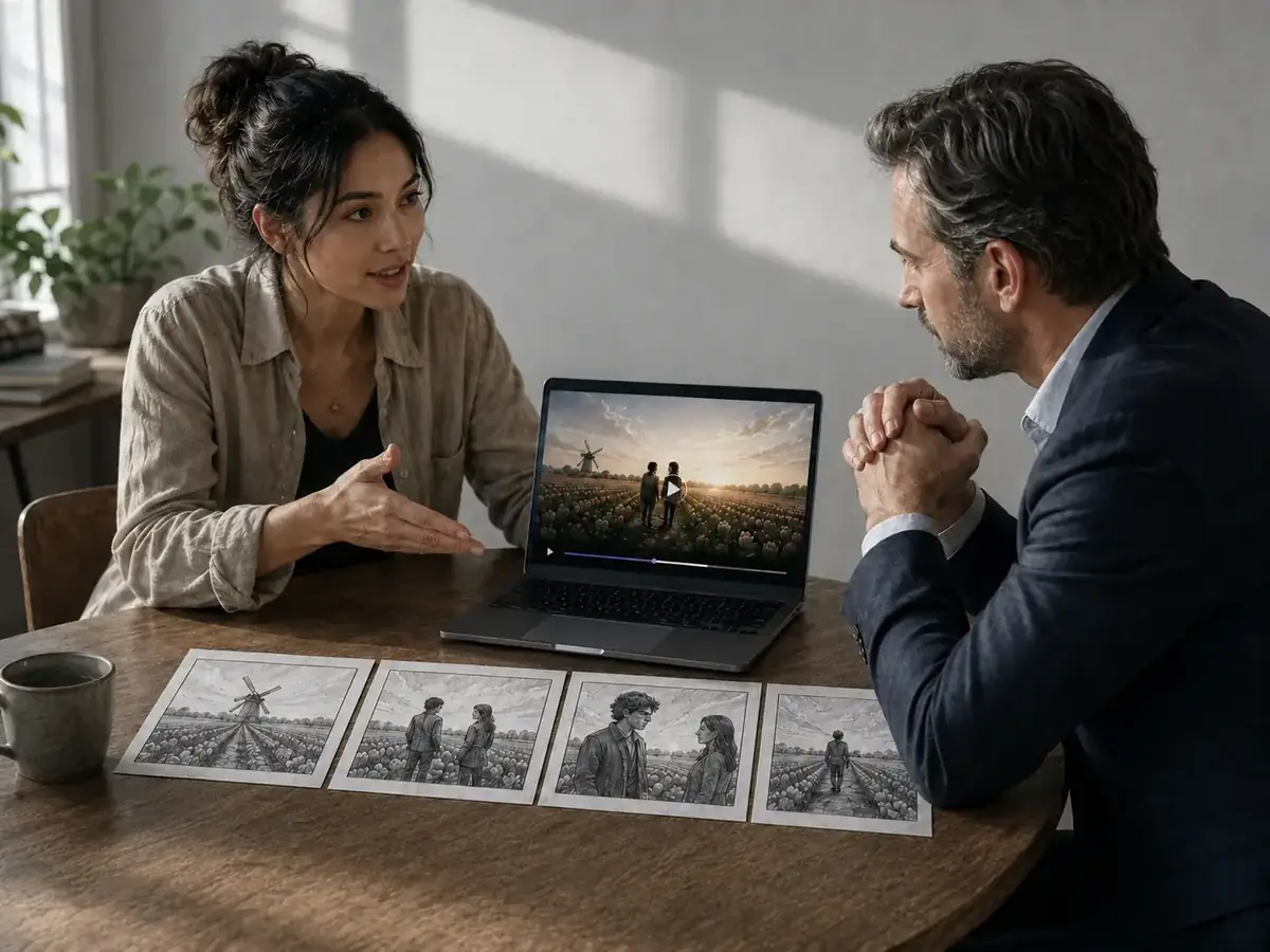 Increased Clarity: Pitch ideas with confidence using cinematic storyboards and animatics.